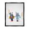 Stupell Industries Winter Holiday Gifts Dog Couple Framed Floater Canvas Wall Art